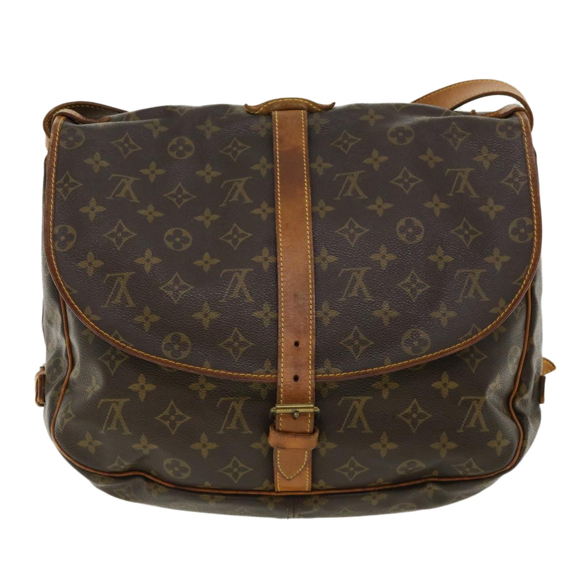 LOUIS VUITTON Monogram Saumur 35 Shoulder Bag M42254 LV Auth ar8861 - 0