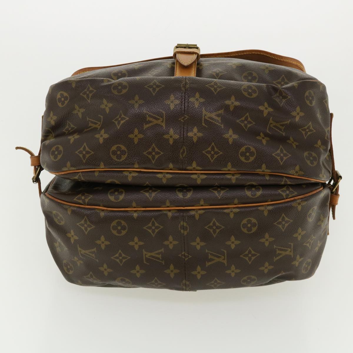 LOUIS VUITTON Monogram Saumur 35 Shoulder Bag M42254 LV Auth ar8861