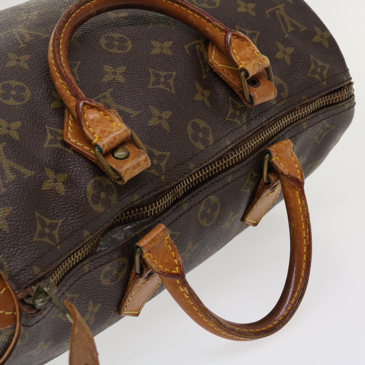 LOUIS VUITTON Monogram Speedy 30 Hand Bag M41526 LV Auth ar8890