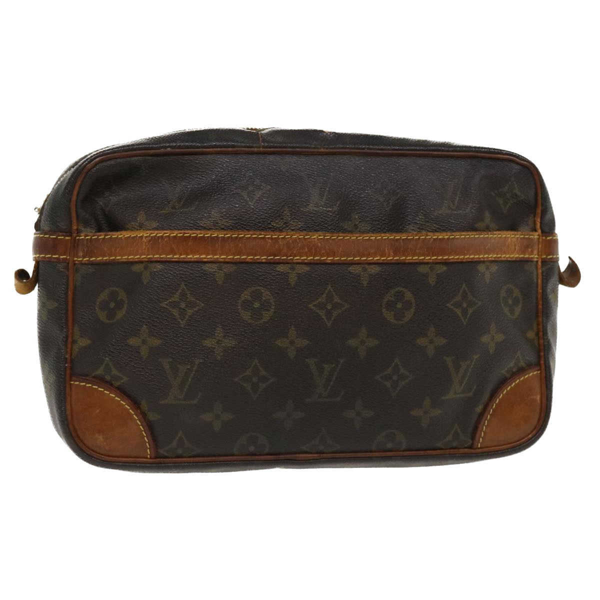 LOUIS VUITTON Monogram Compiegne 28 Clutch Bag M51845 LV Auth ar8901