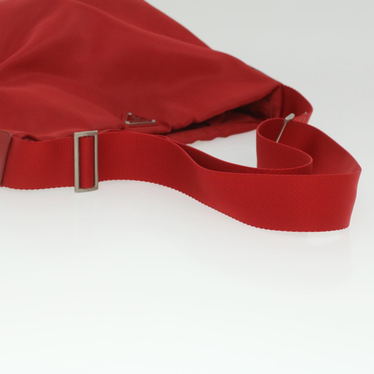 PRADA Shoulder Bag Nylon Red Auth ar8918