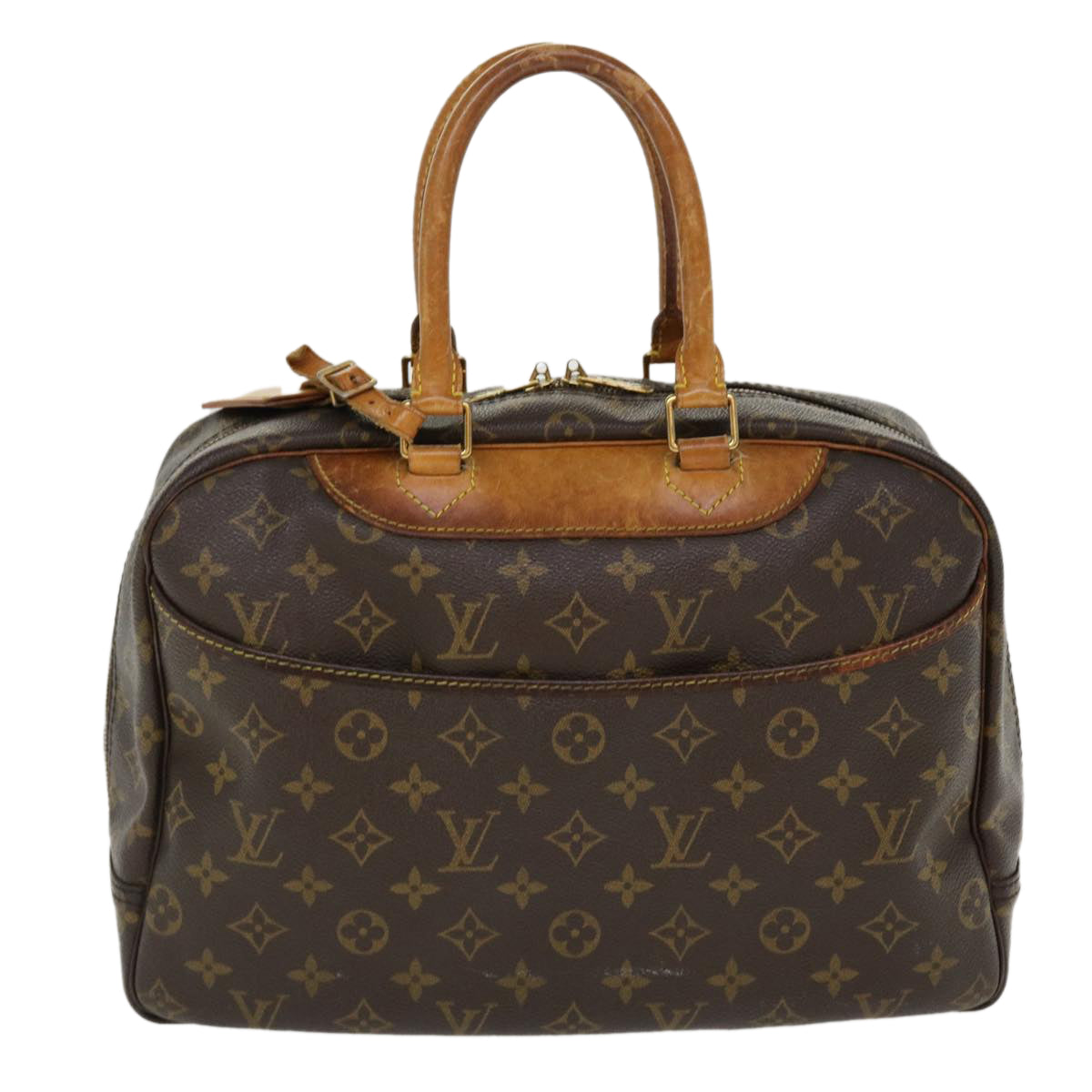 LOUIS VUITTON Monogram Deauville Hand Bag M47270 LV Auth ar8971