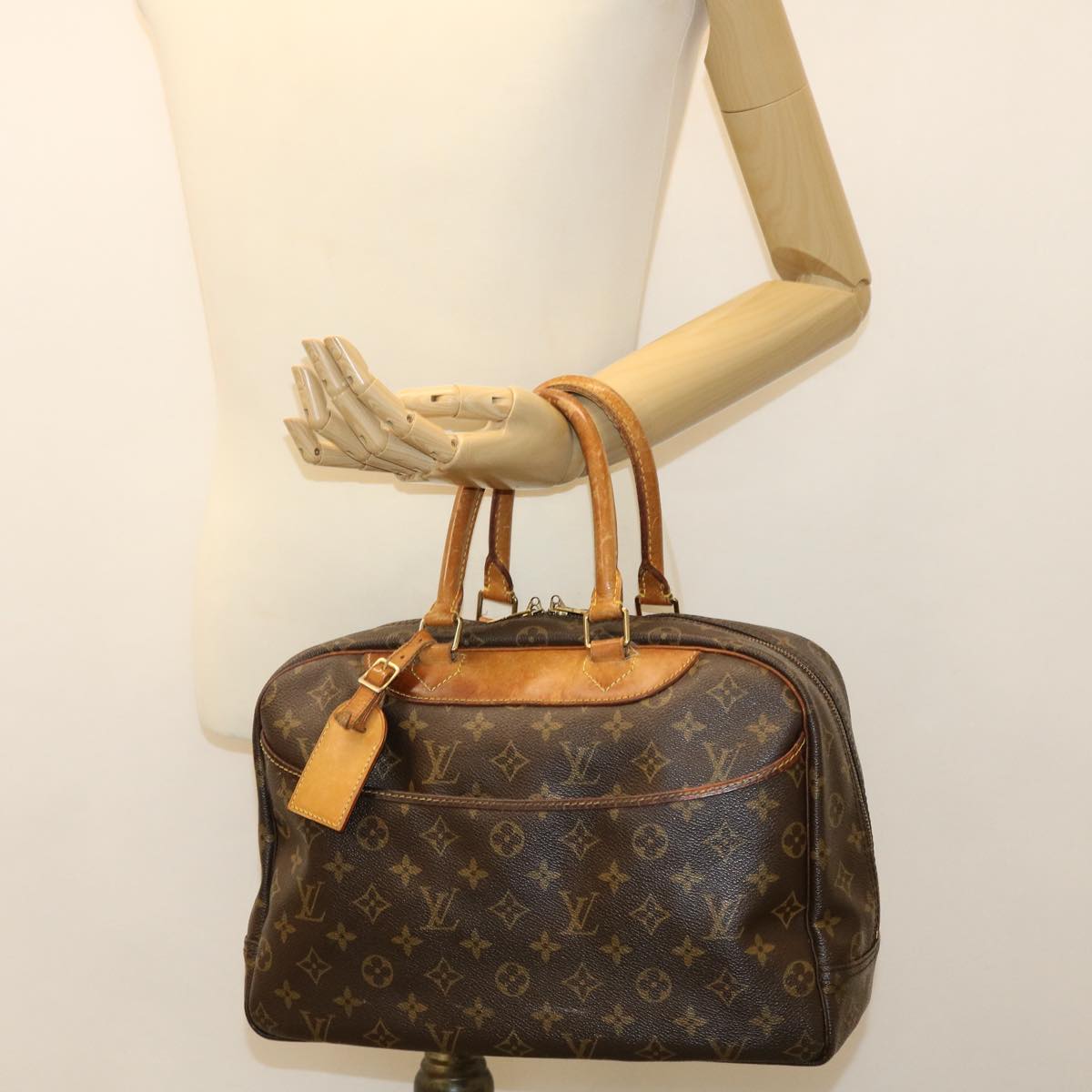 LOUIS VUITTON Monogram Deauville Hand Bag M47270 LV Auth ar8971