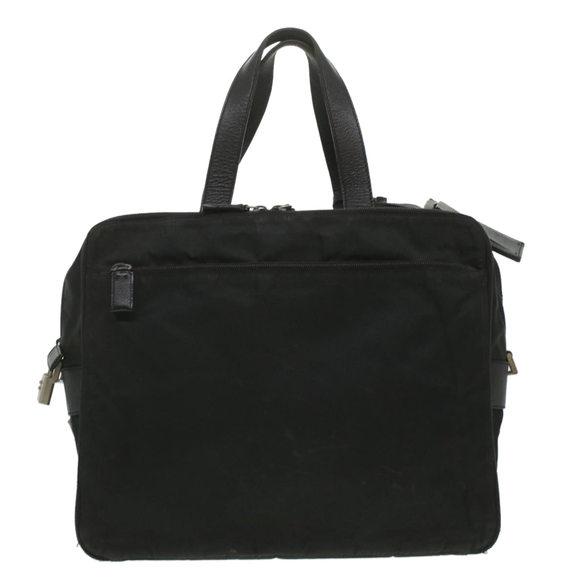 PRADA Business Bag Nylon Black Auth ar8973