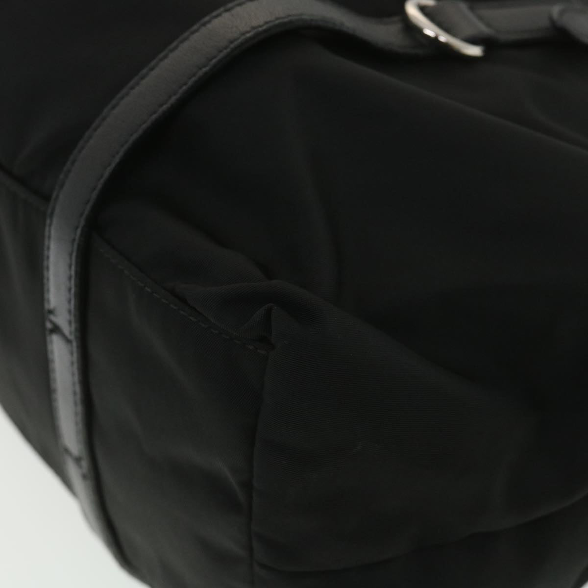 PRADA Tote Bag Nylon Black Auth ar8985