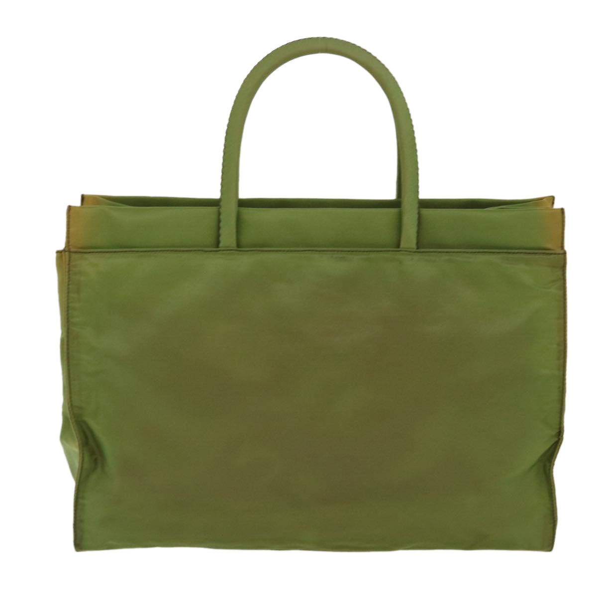 PRADA Hand Bag Nylon Khaki Auth ar8992