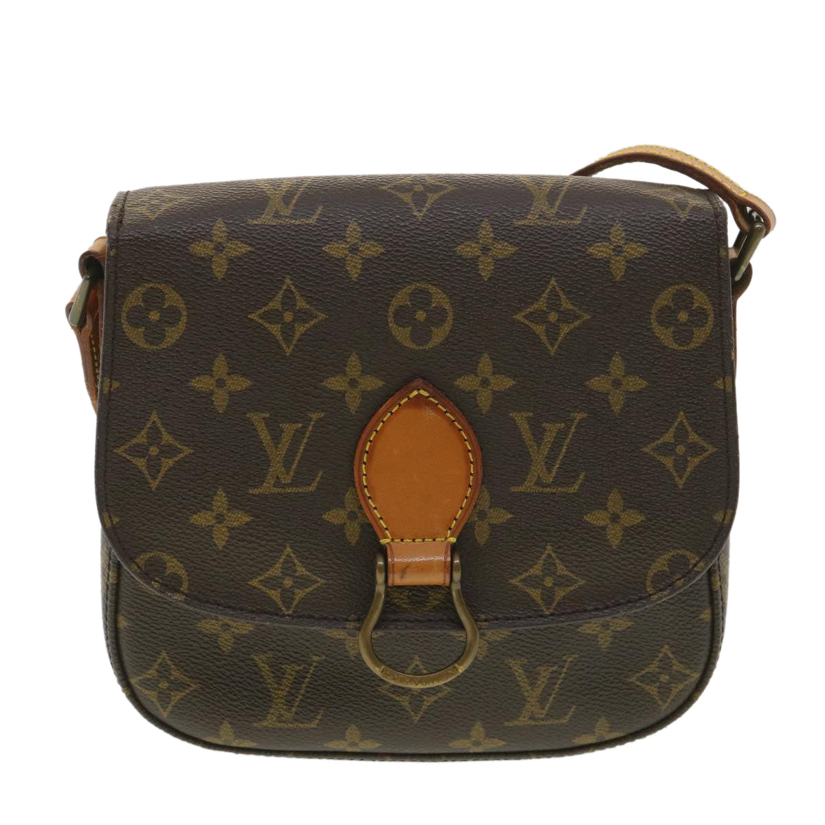 LOUIS VUITTON Monogram Saint Cloud MM Shoulder Bag M51243 LV Auth ar9006