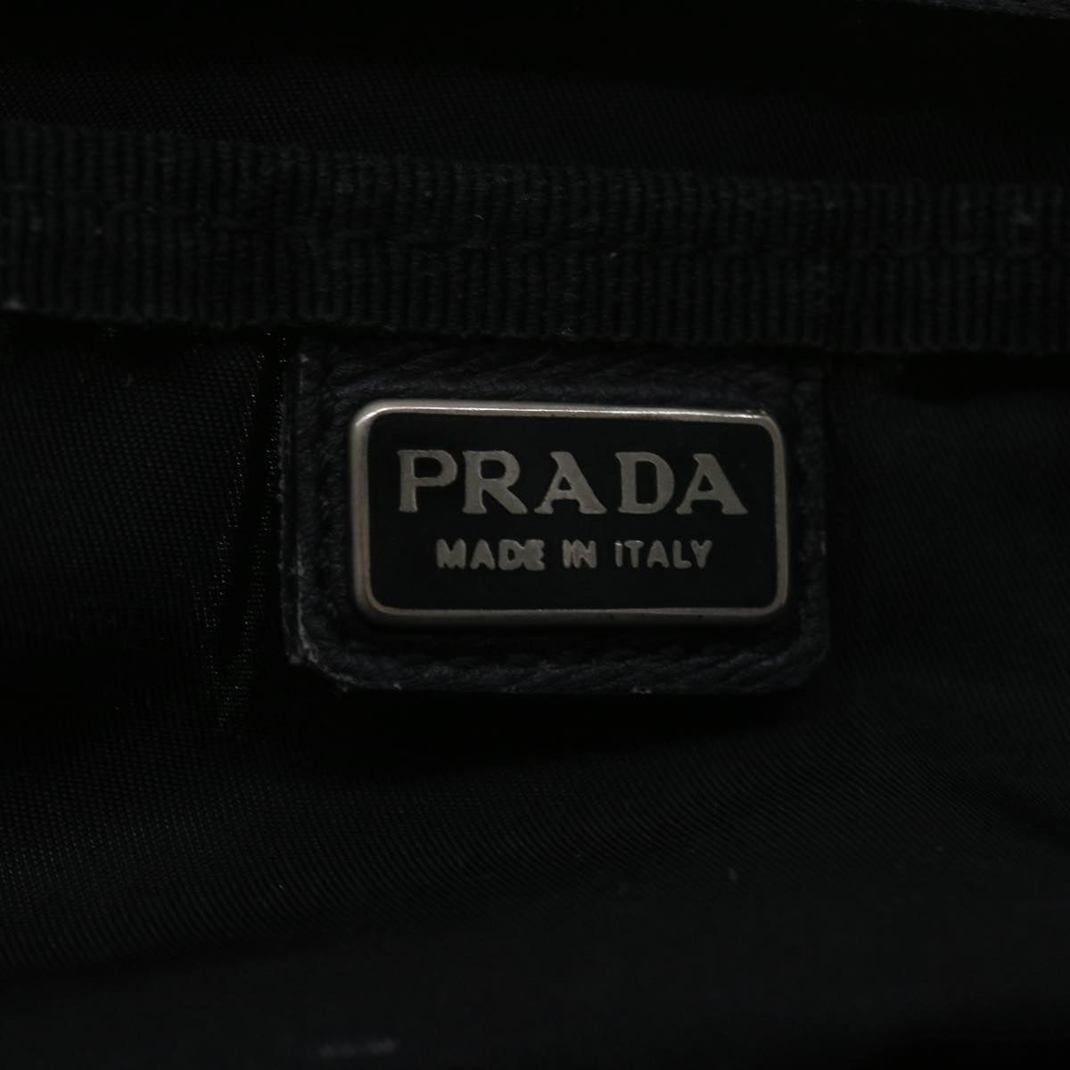 PRADA Pouch Nylon Black Auth ar9041