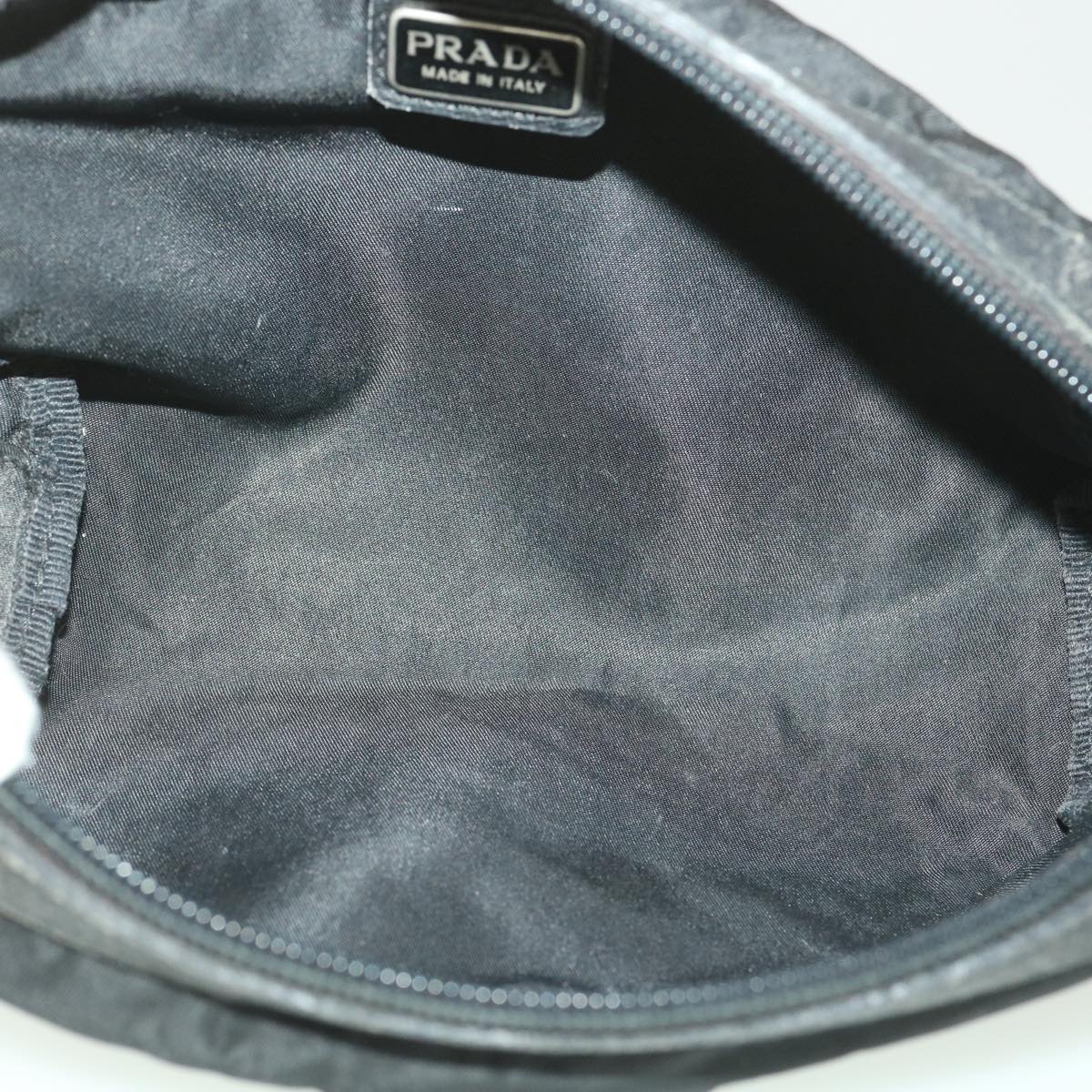 PRADA Pouch Nylon Black Auth ar9041