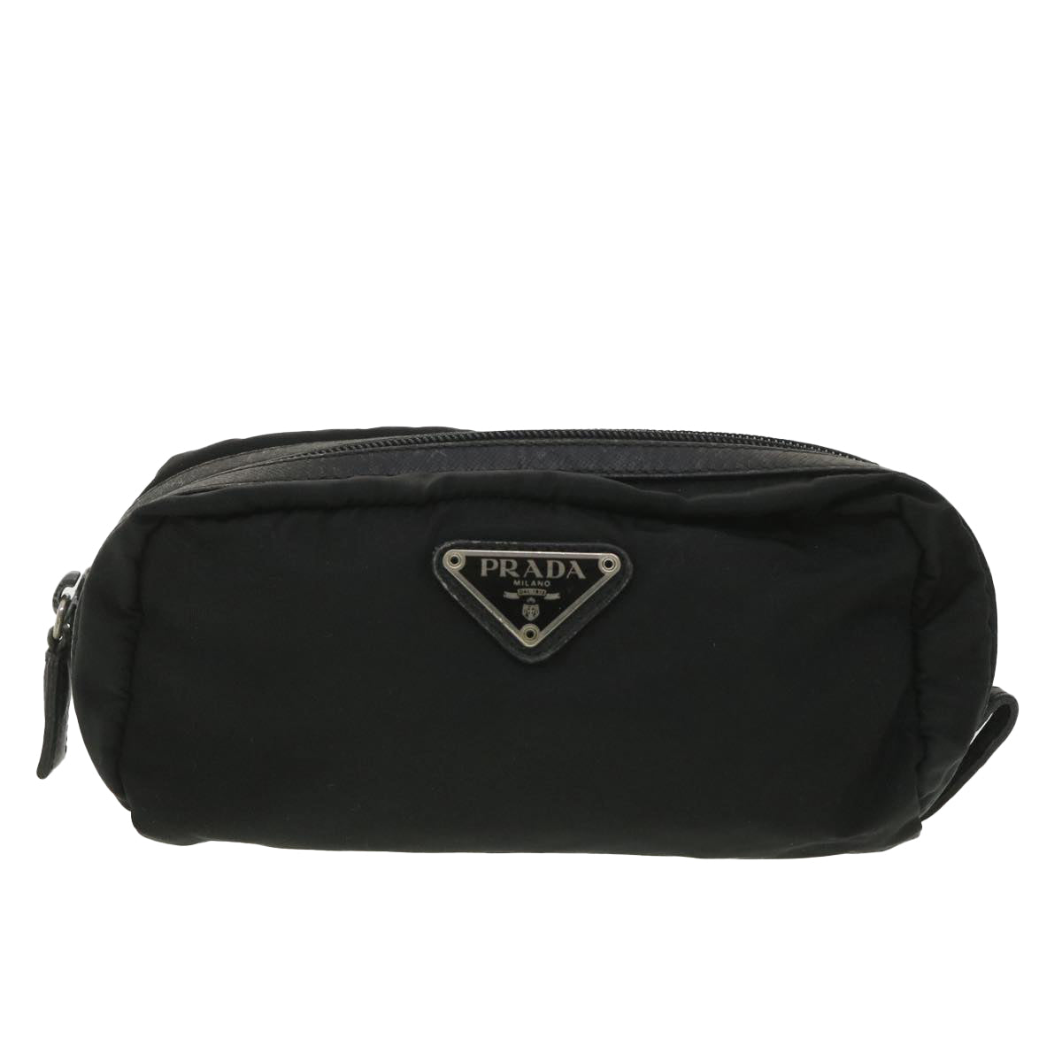 PRADA Pouch Nylon Black Auth ar9041