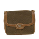 GUCCI Micro GG Canvas Shoulder Bag Beige Brown Auth ar9061-15