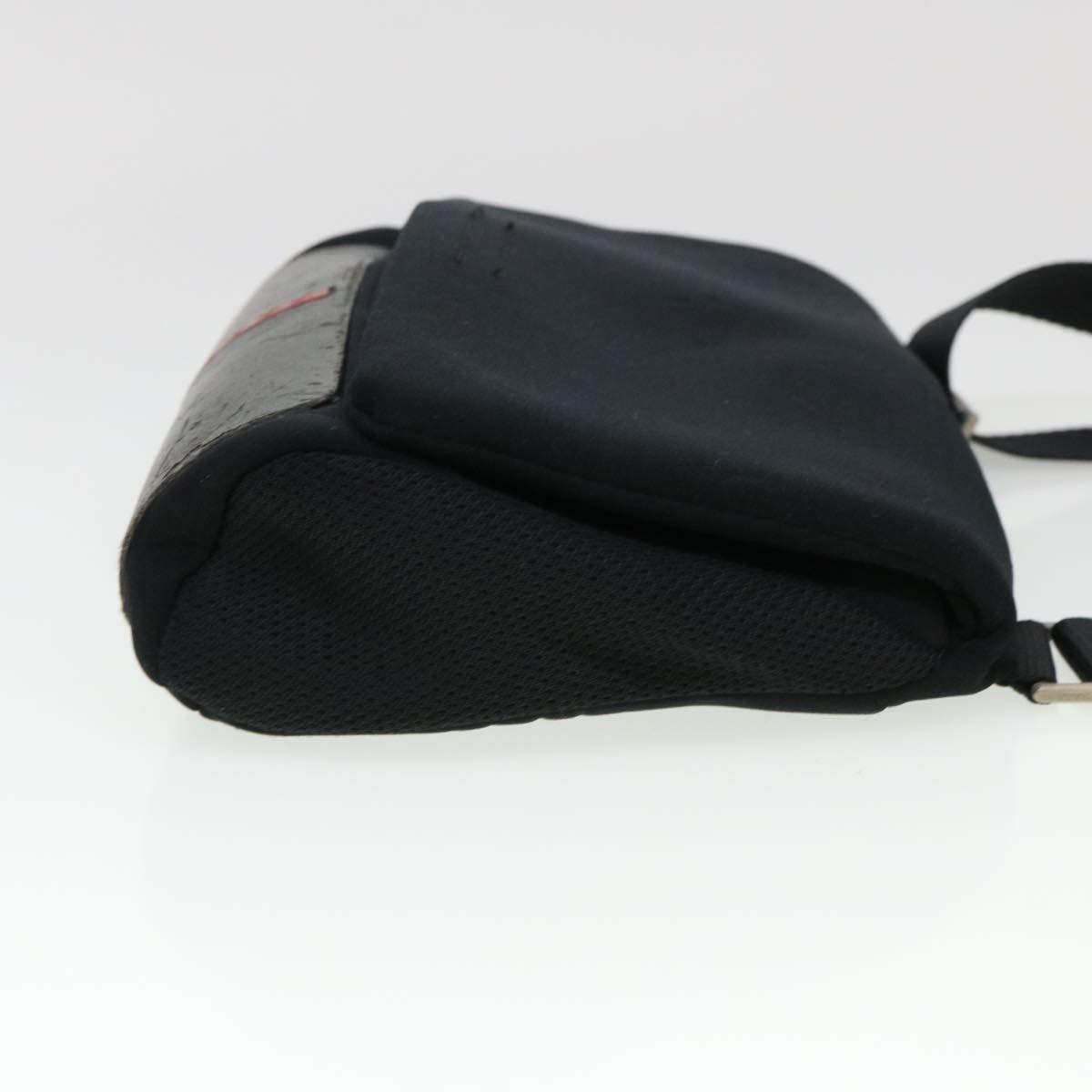 PRADA Shoulder Bag Nylon Black Auth ar9078