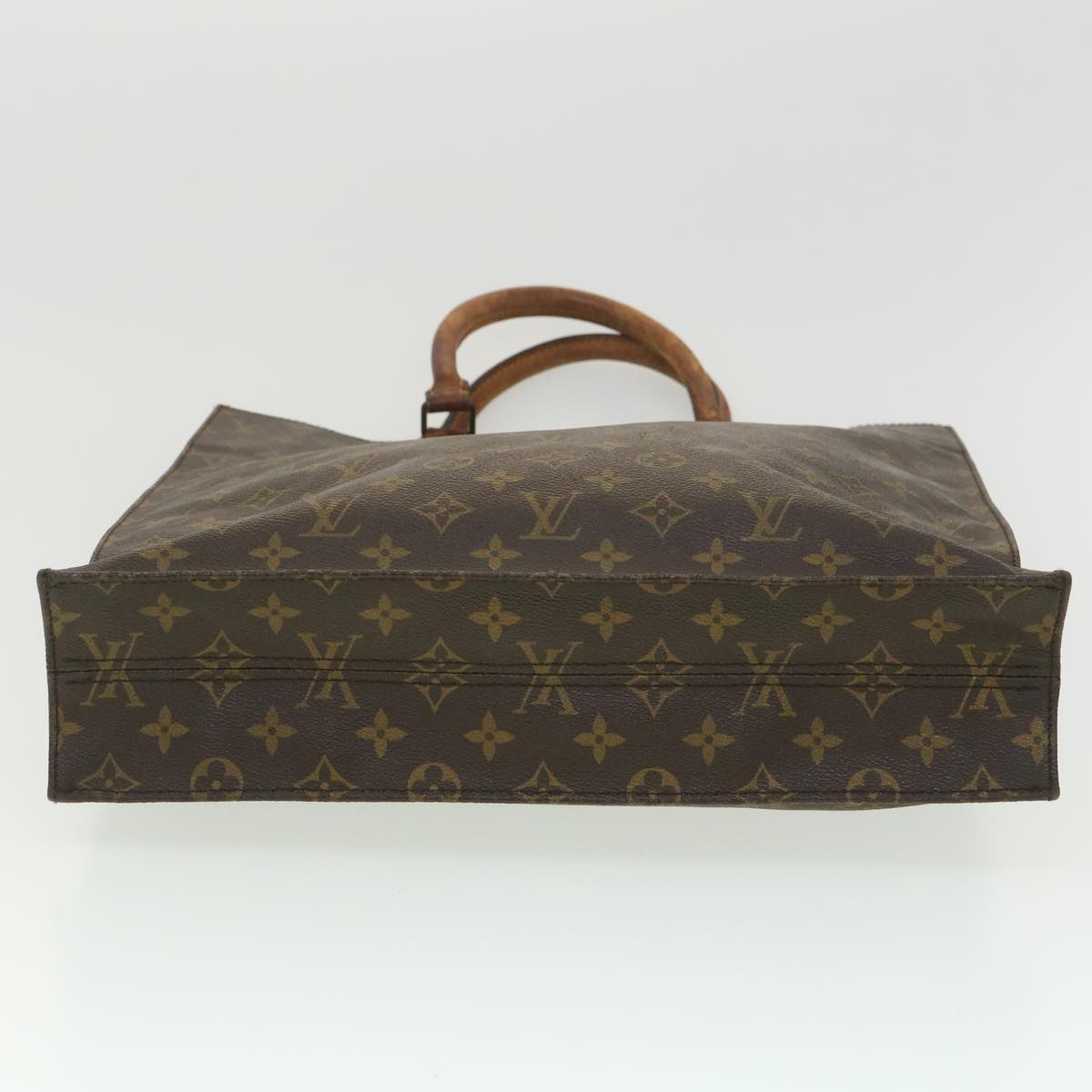 LOUIS VUITTON Monogram Sac Plat Hand Bag M51140 LV Auth ar9079