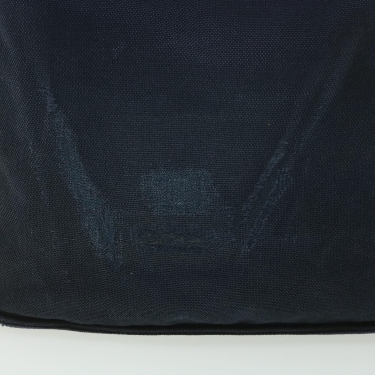 HERMES Maruwari PM Shoulder Bag Canvas Navy Auth ar9080