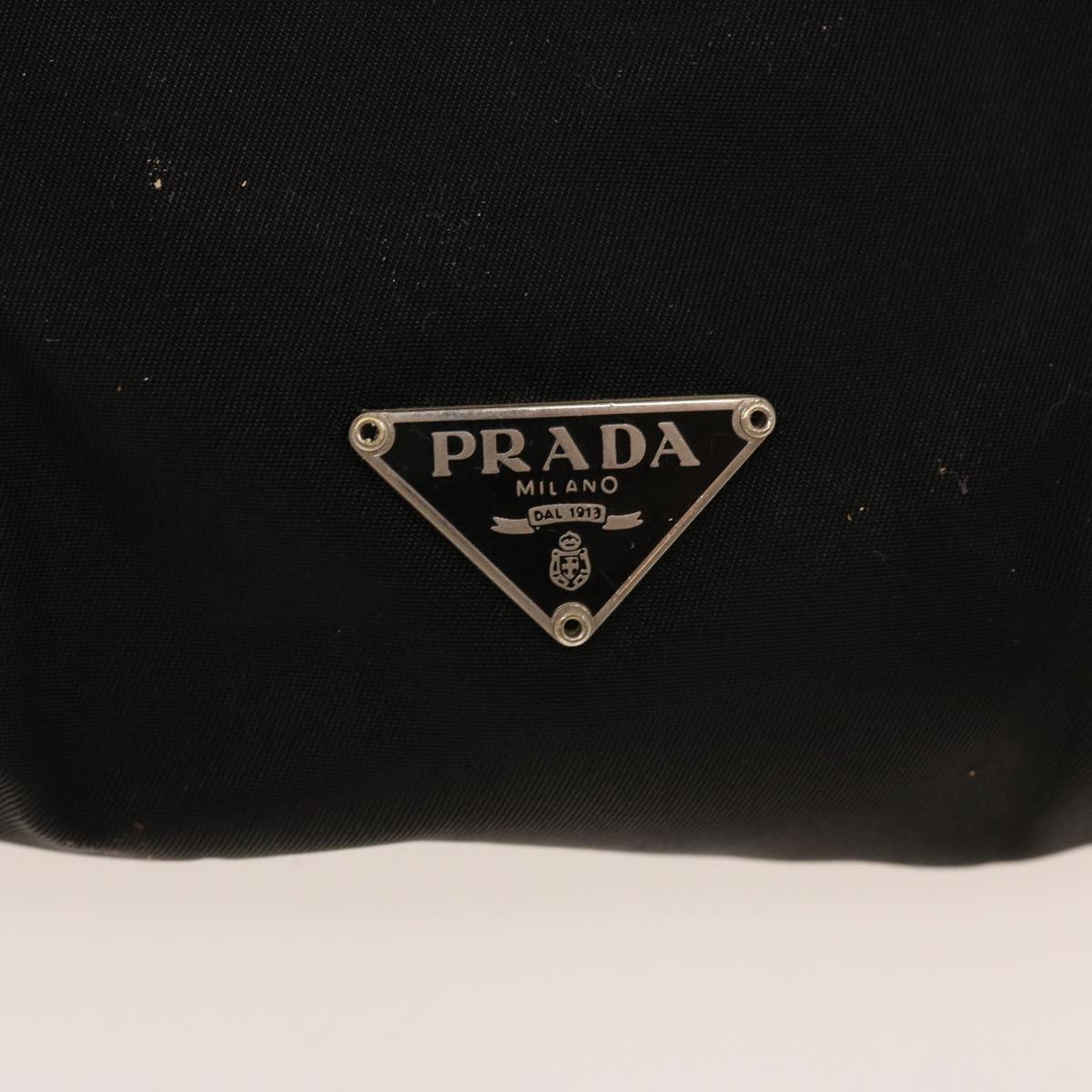 PRADA Shoulder Bag Nylon Black Auth ar9082