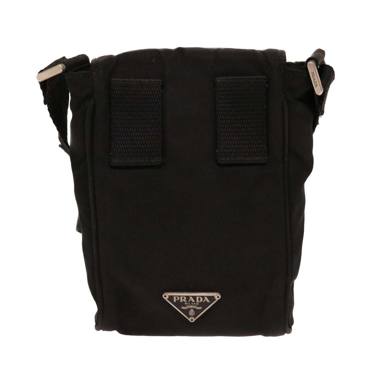 PRADA Shoulder Bag Nylon Black Auth ar9082 - 0
