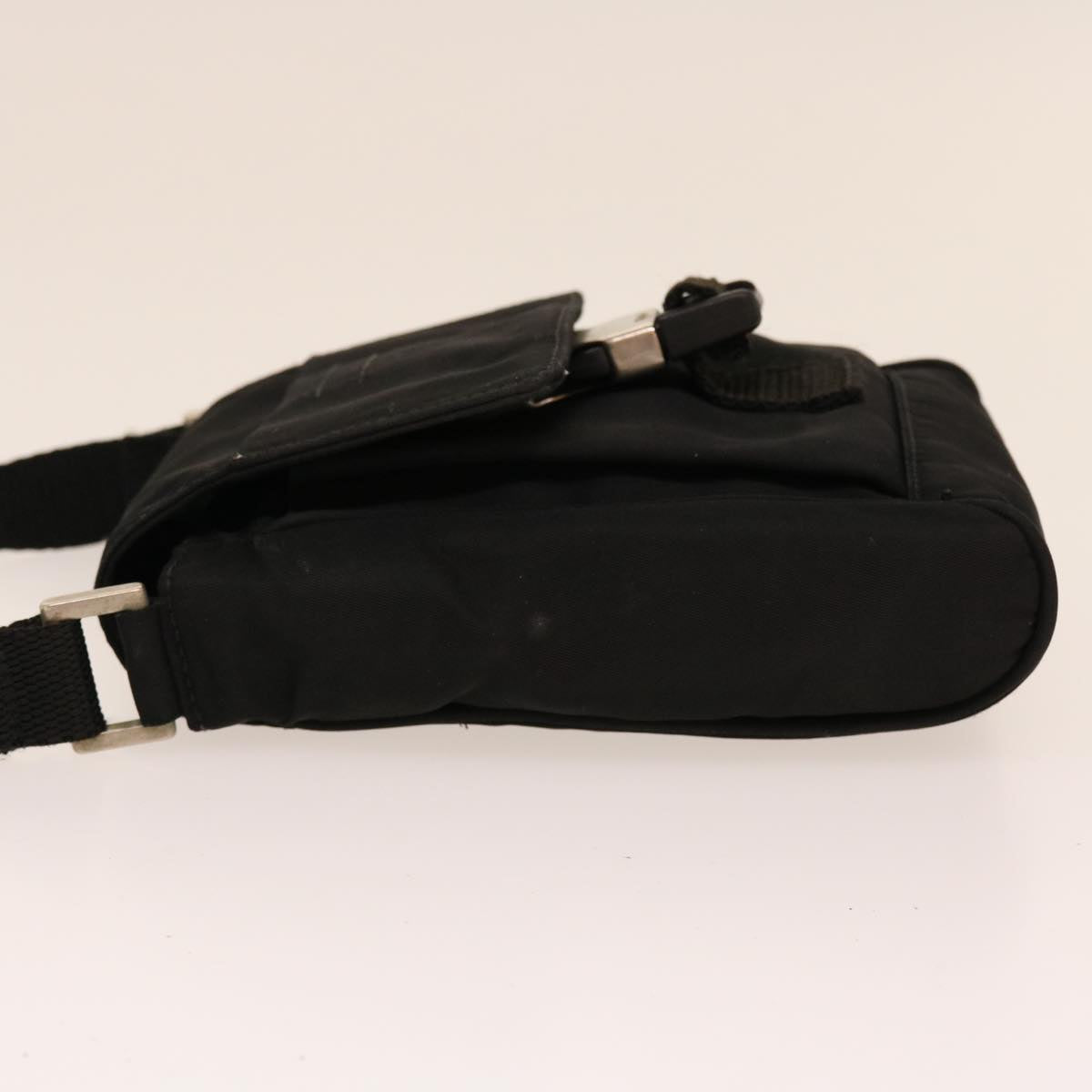 PRADA Shoulder Bag Nylon Black Auth ar9082