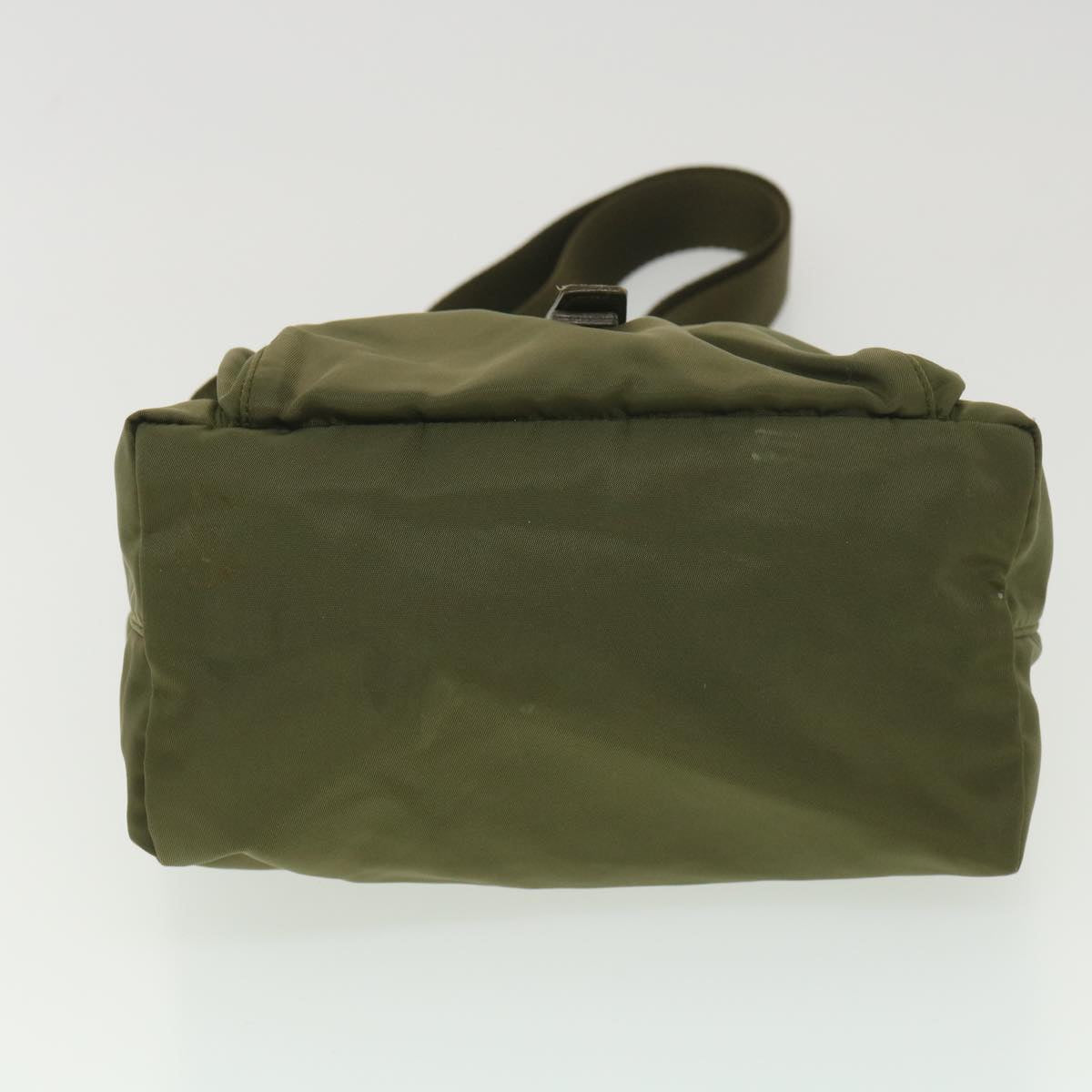 PRADA Shoulder Bag Nylon Khaki Auth ar9087