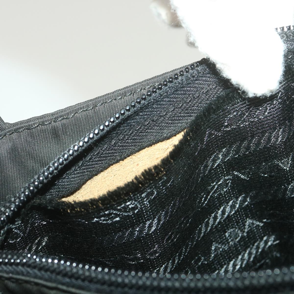 PRADA Hand Bag Nylon Black Auth ar9094