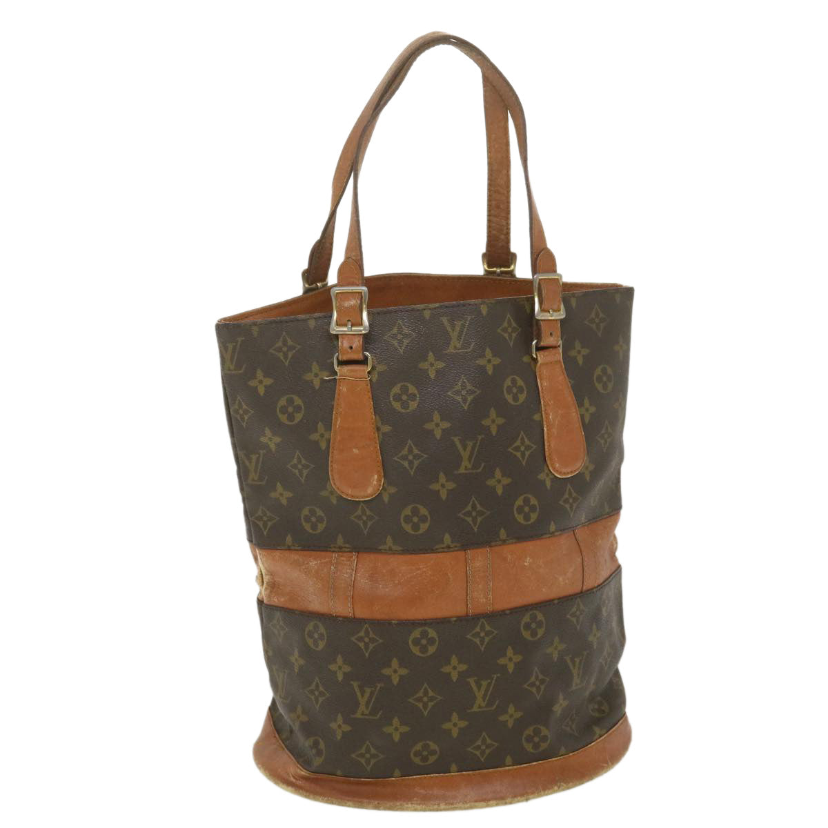 LOUIS VUITTON Monogram USA Model Bucket GM Shoulder Bag T42236 LV Auth ar9100