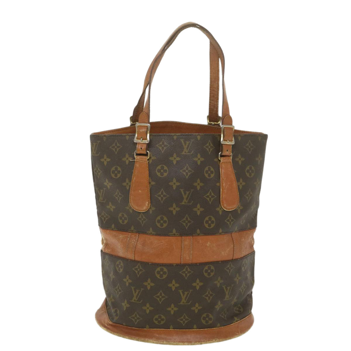 LOUIS VUITTON Monogram USA Model Bucket GM Shoulder Bag T42236 LV Auth ar9100