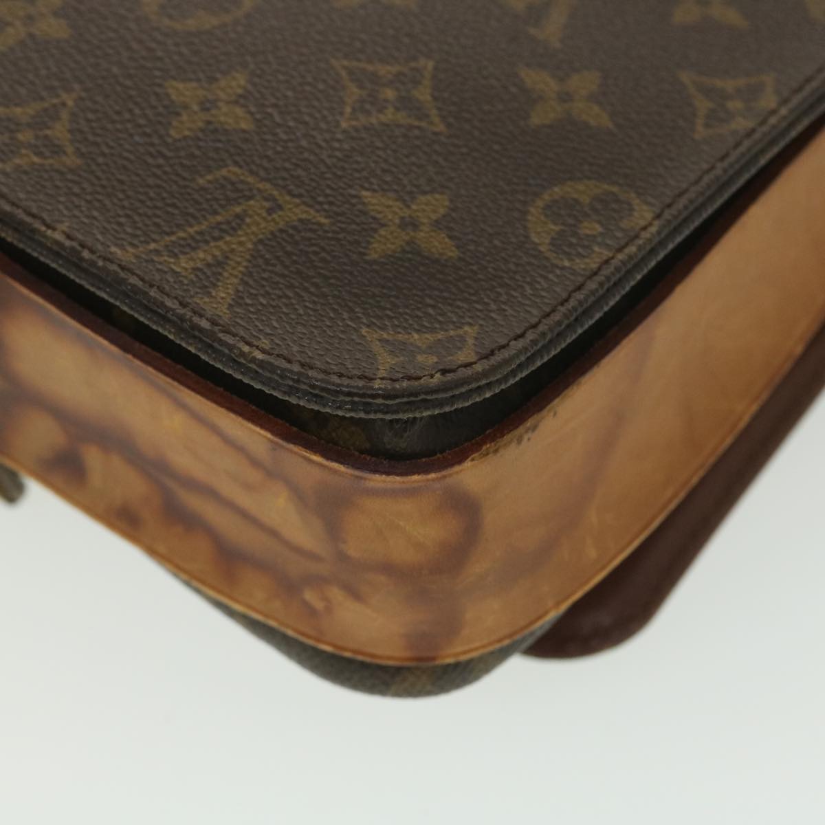 LOUIS VUITTON Monogram Cartouchiere GM Shoulder Bag M51252 LV Auth ar9119