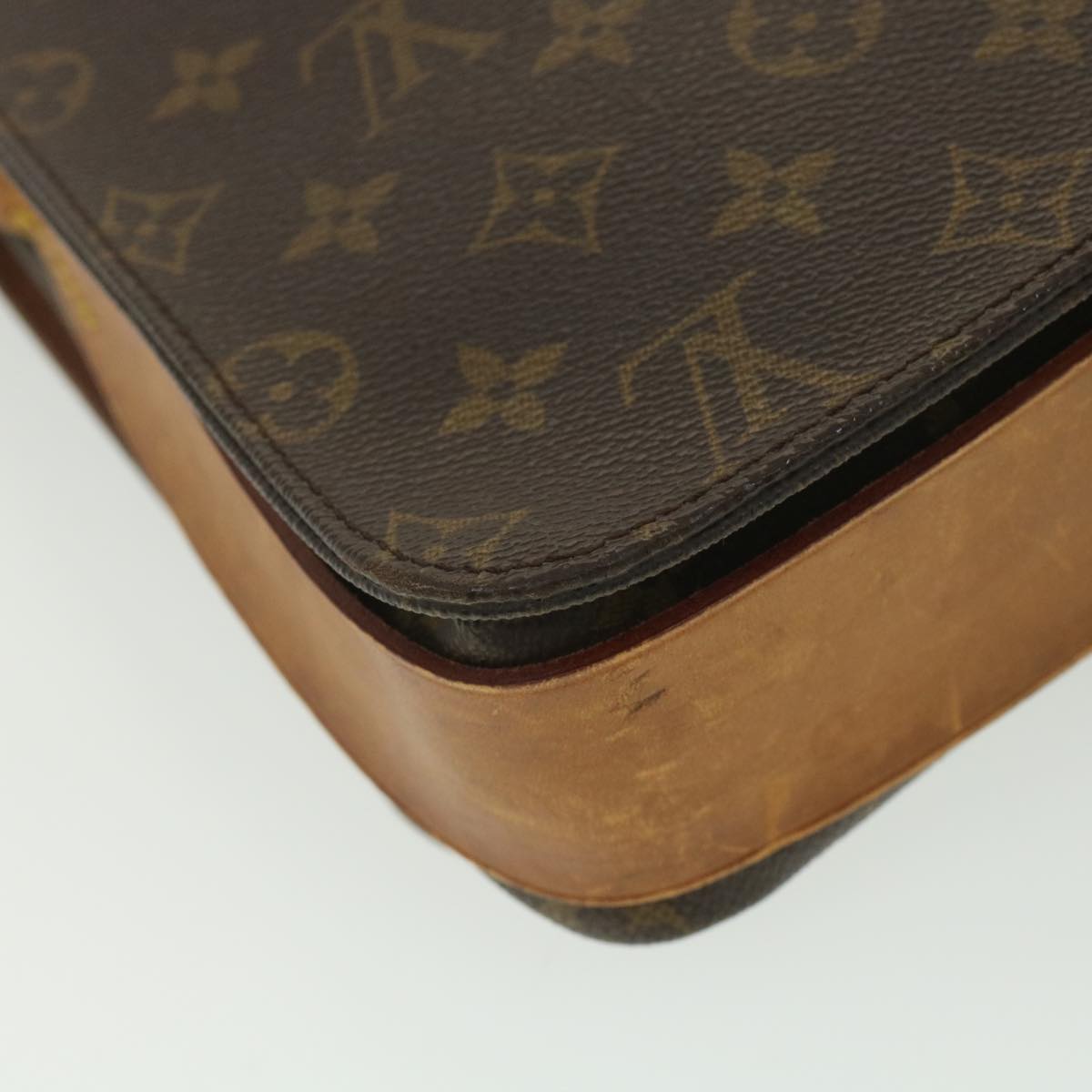 LOUIS VUITTON Monogram Cartouchiere GM Shoulder Bag M51252 LV Auth ar9119