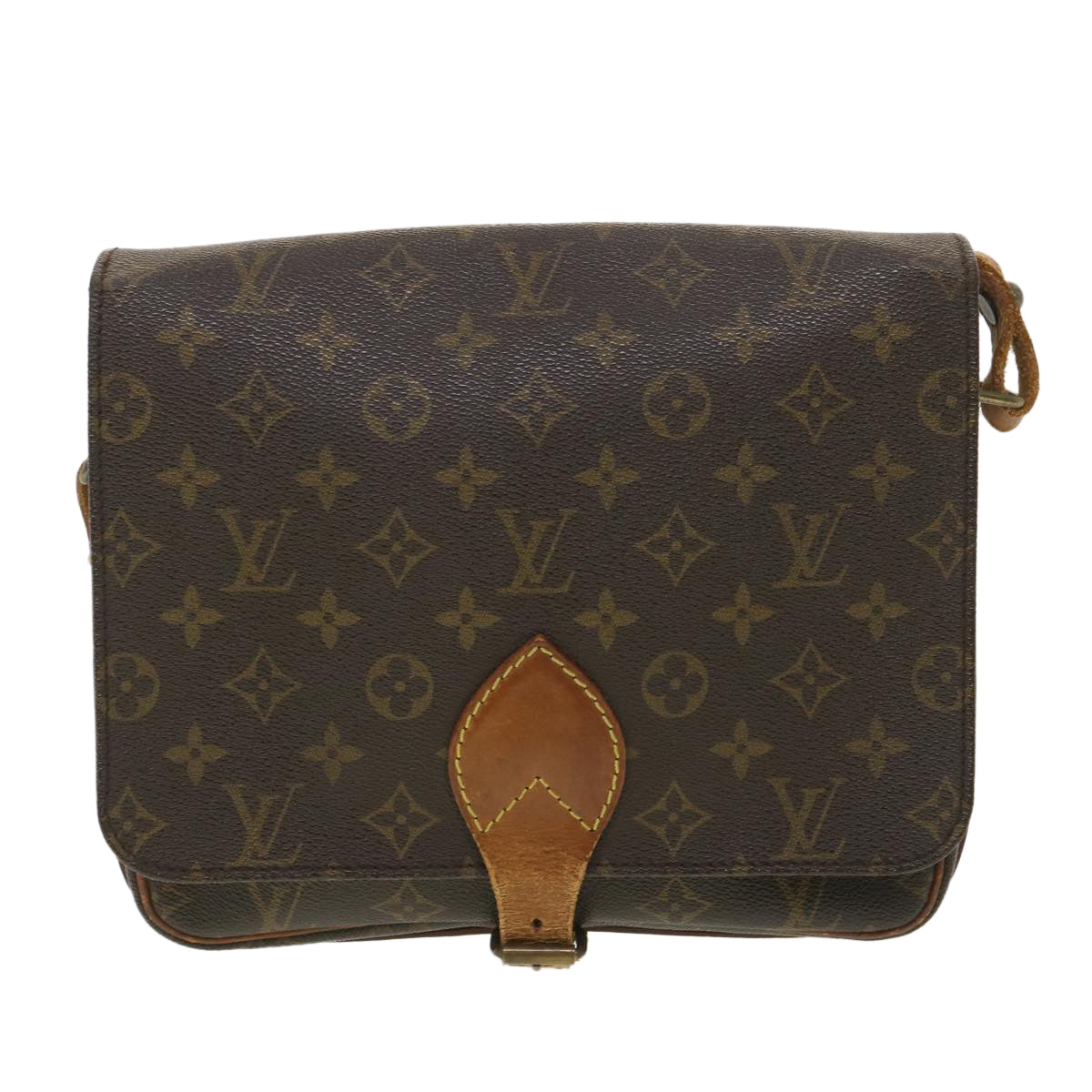 LOUIS VUITTON Monogram Cartouchiere GM Shoulder Bag M51252 LV Auth ar9119