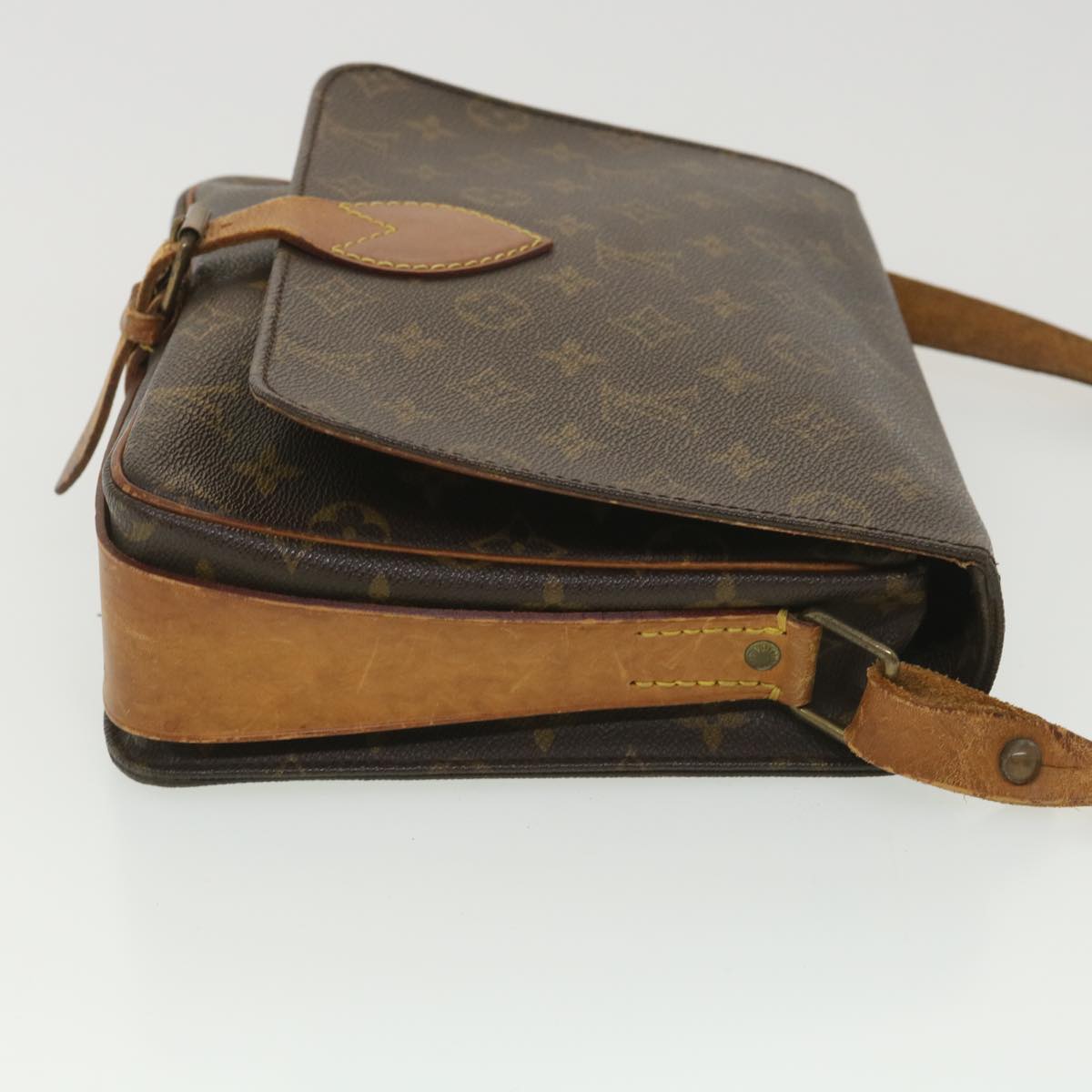 LOUIS VUITTON Monogram Cartouchiere GM Shoulder Bag M51252 LV Auth ar9119