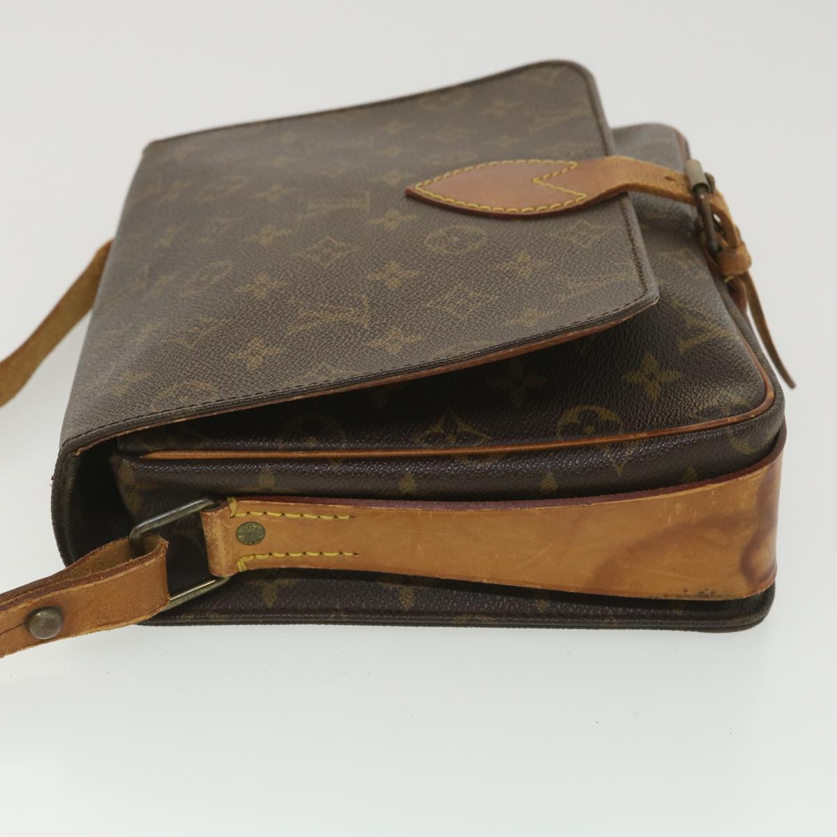 LOUIS VUITTON Monogram Cartouchiere GM Shoulder Bag M51252 LV Auth ar9119