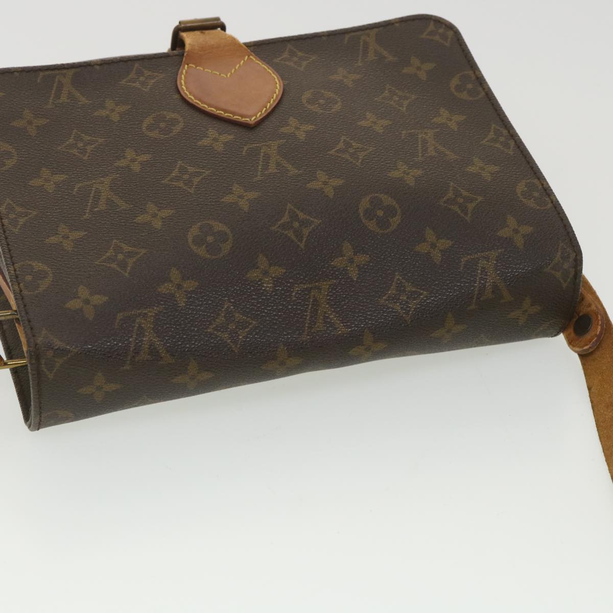 LOUIS VUITTON Monogram Cartouchiere GM Shoulder Bag M51252 LV Auth ar9119