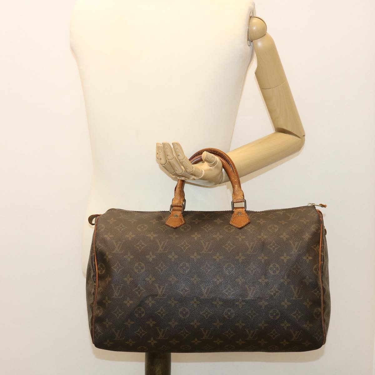 LOUIS VUITTON Monogram Speedy 40 Hand Bag M41522 LV Auth ar9121