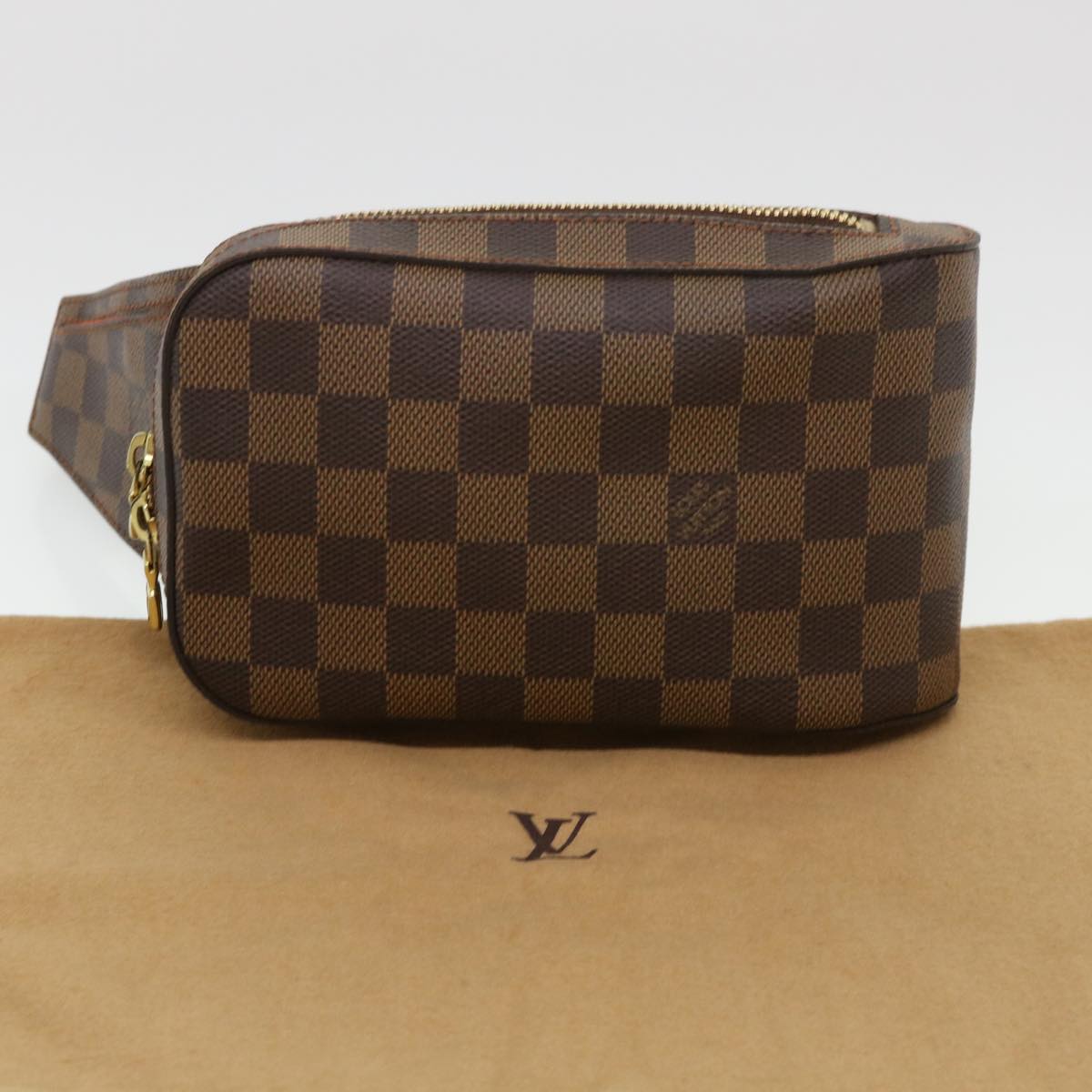 LOUIS VUITTON Damier Ebene Geronimos Shoulder Bag N51994 LV Auth ar9139