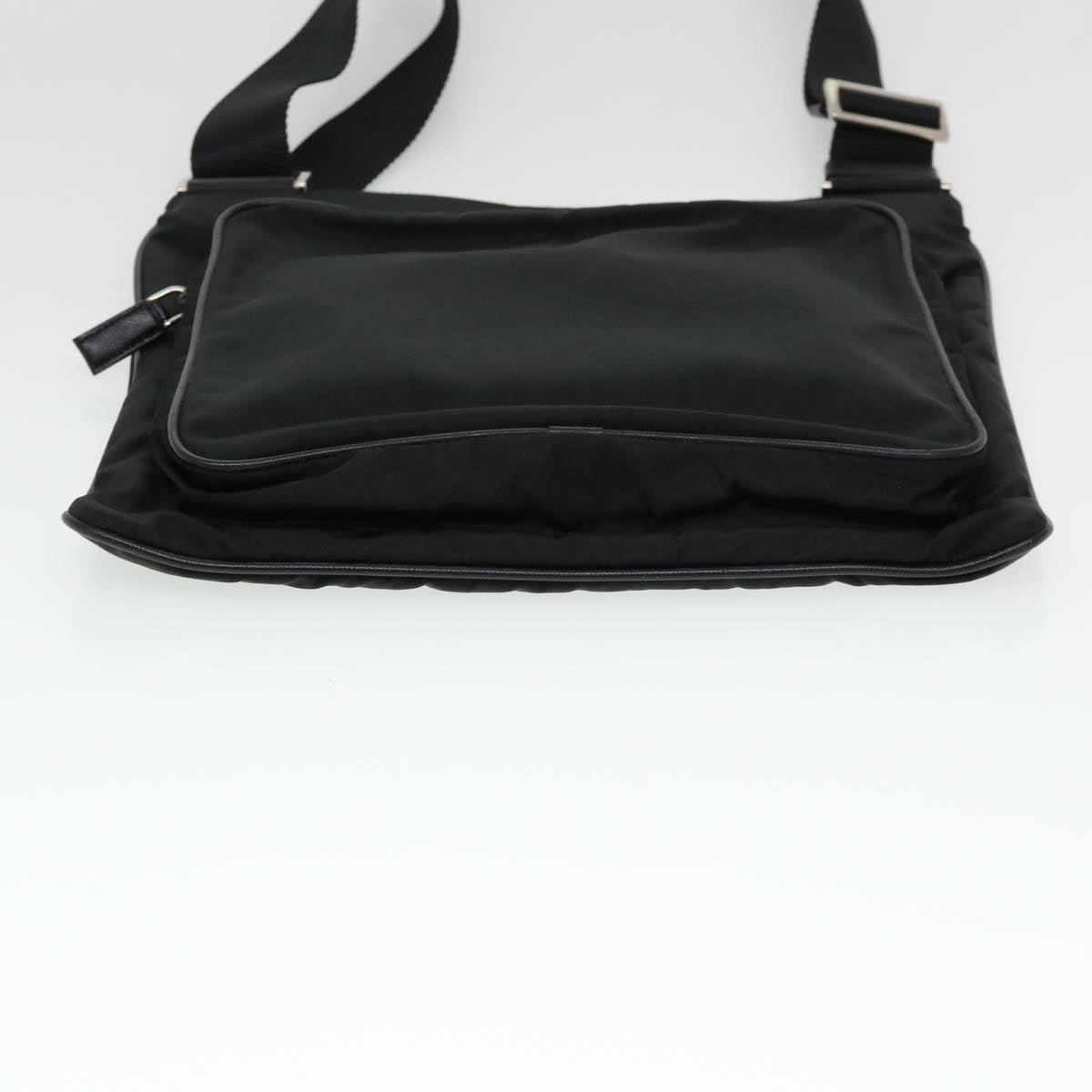 PRADA Shoulder Bag Nylon Black Auth ar9146