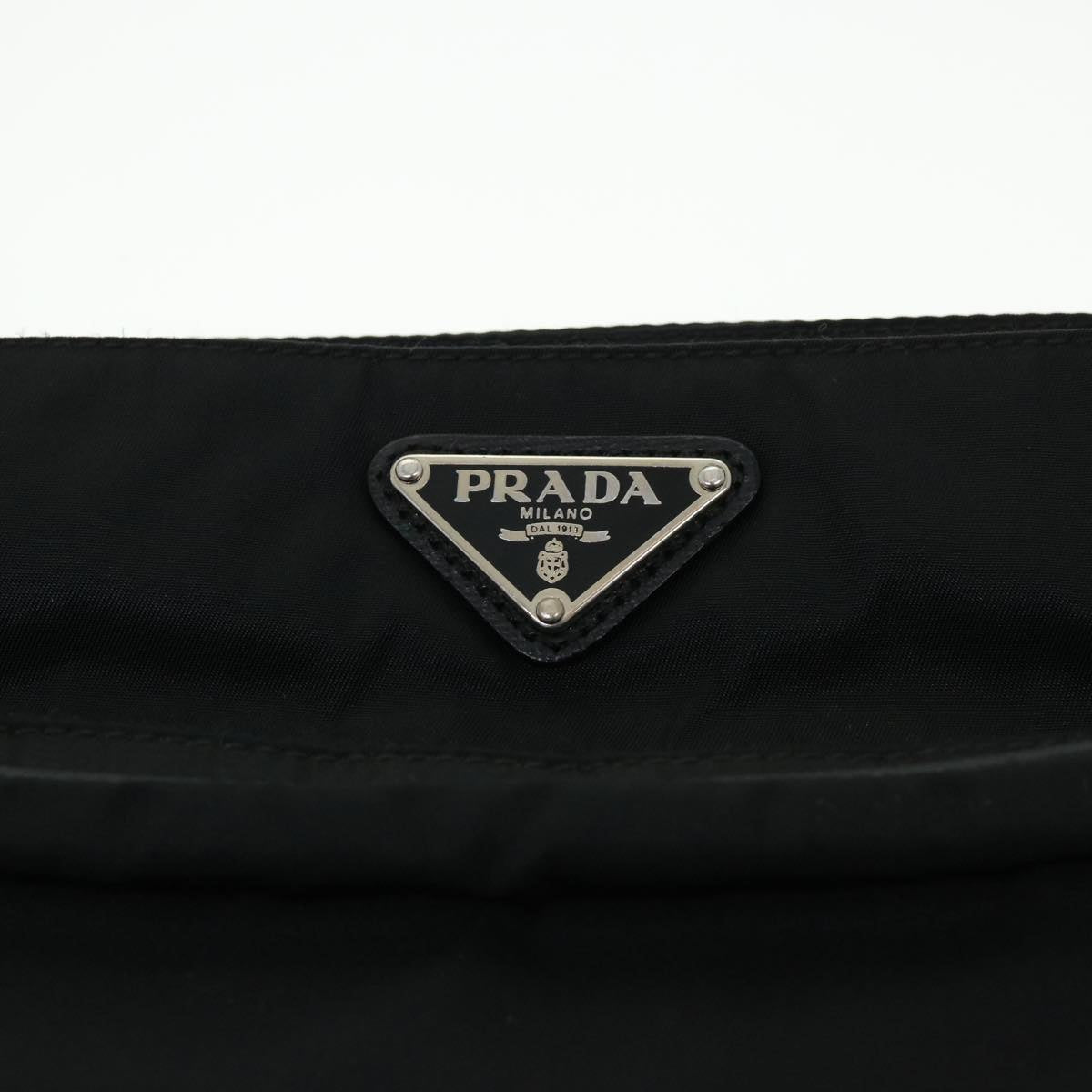 PRADA Shoulder Bag Nylon Black Auth ar9146