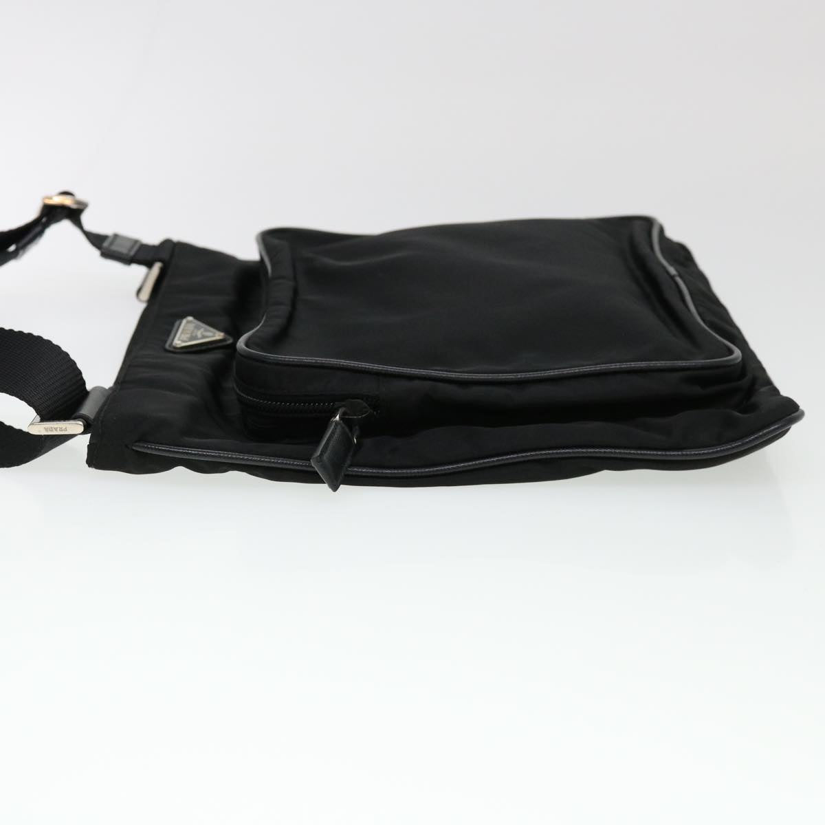 PRADA Shoulder Bag Nylon Black Auth ar9146