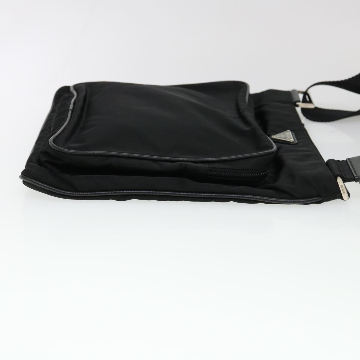 PRADA Shoulder Bag Nylon Black Auth ar9146