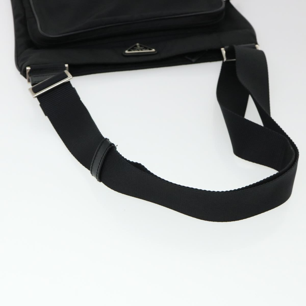 PRADA Shoulder Bag Nylon Black Auth ar9146