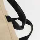 PRADA Boston Bag Canvas 2way Beige Auth ar9161-15