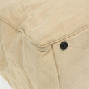 PRADA Boston Bag Canvas 2way Beige Auth ar9161-19