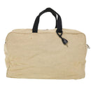 PRADA Boston Bag Canvas 2way Beige Auth ar9161-13