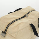 PRADA Boston Bag Canvas 2way Beige Auth ar9161-14