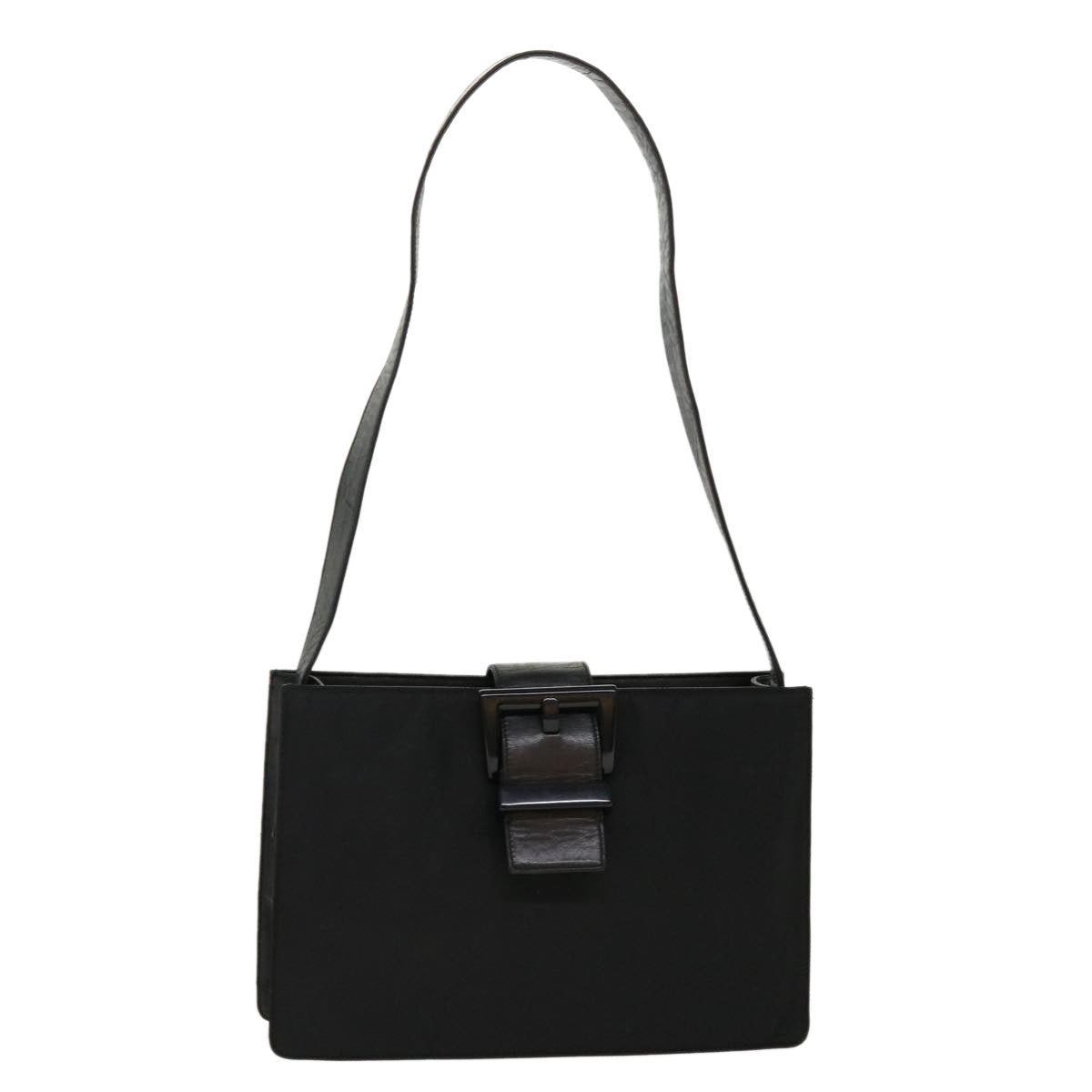 PRADA Shoulder Bag Nylon Black Auth ar9168