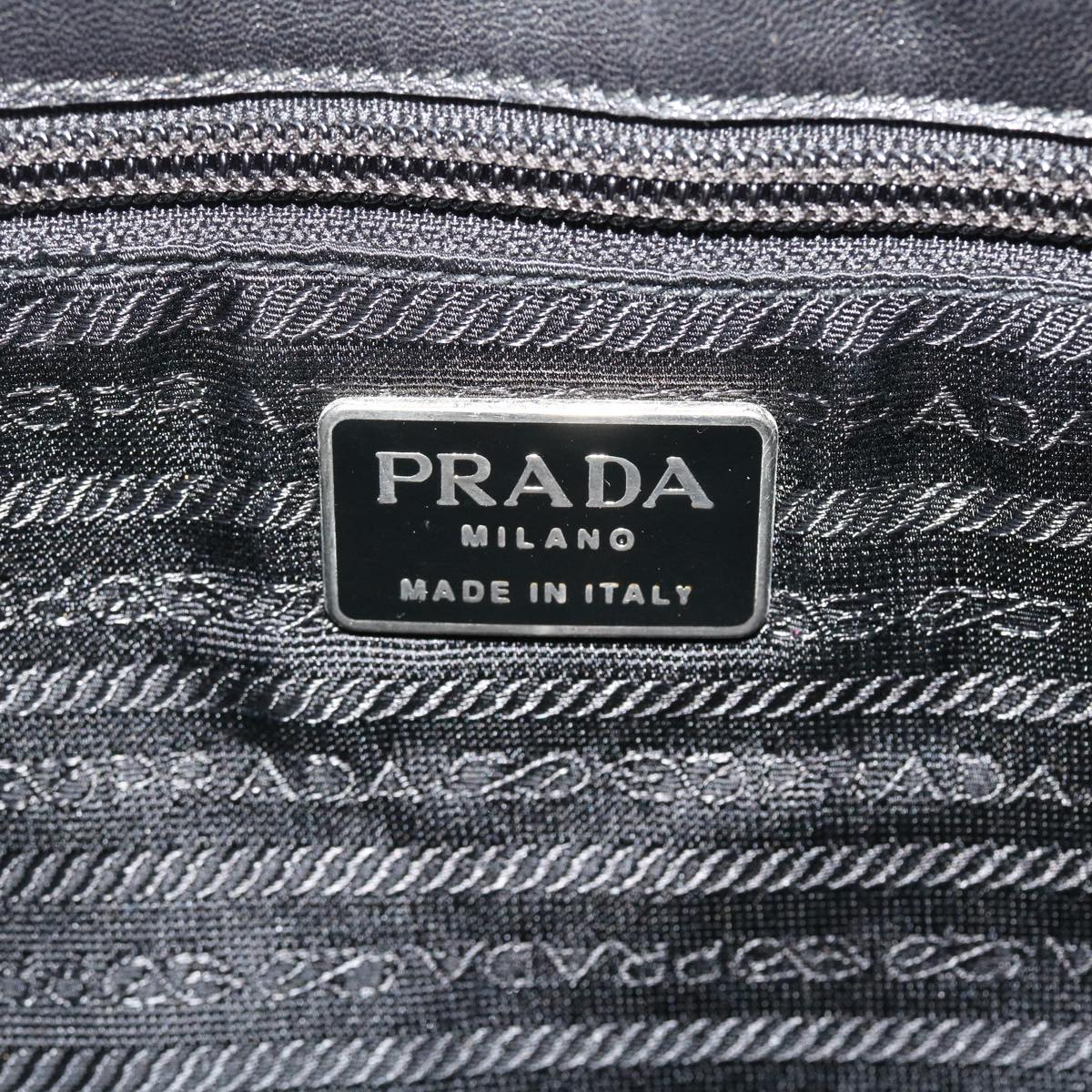 PRADA Shoulder Bag Nylon Black Auth ar9168