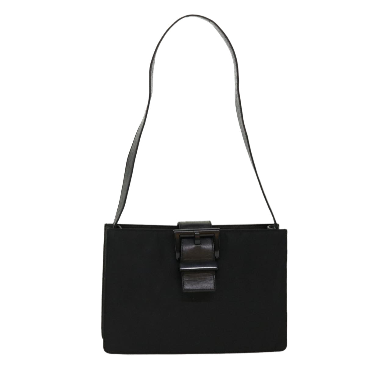 PRADA Shoulder Bag Nylon Black Auth ar9168