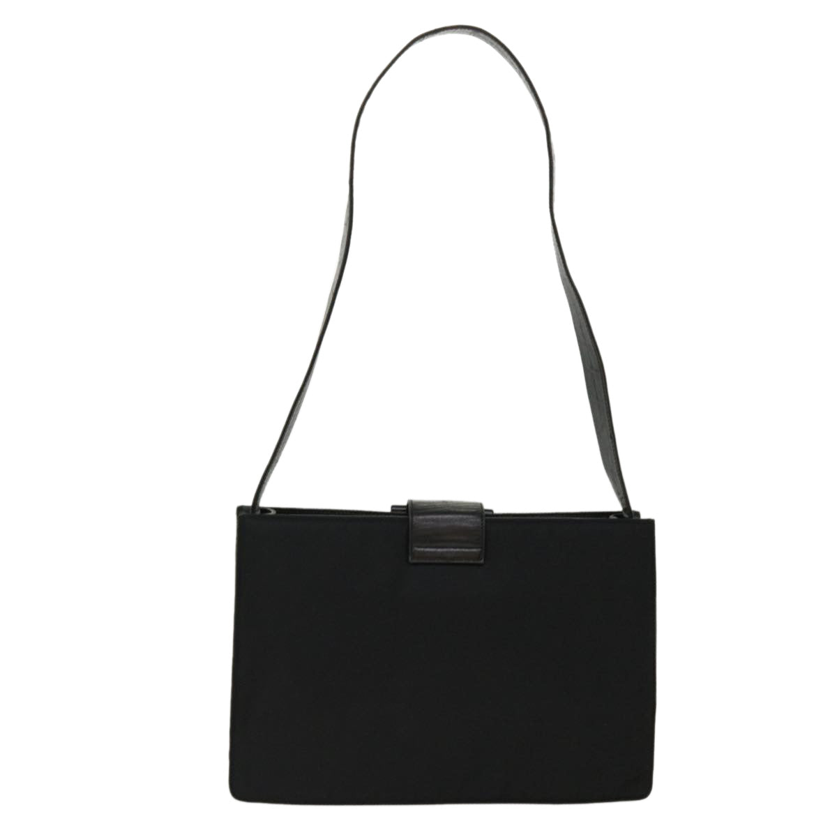 PRADA Shoulder Bag Nylon Black Auth ar9168