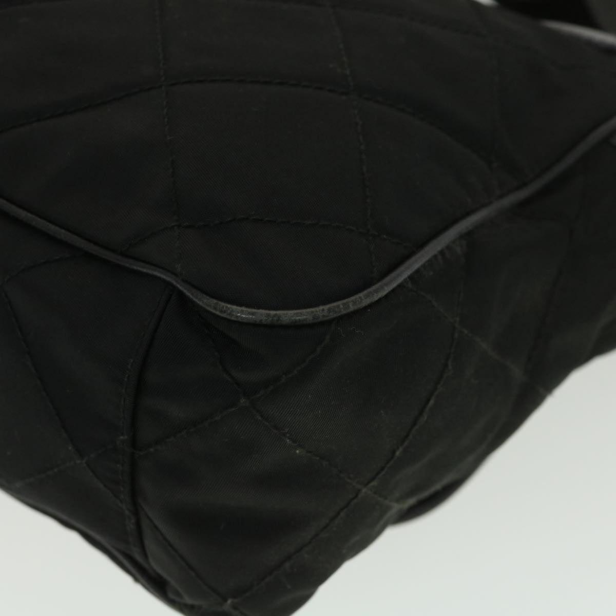 PRADA Shoulder Bag Nylon Black Auth ar9170