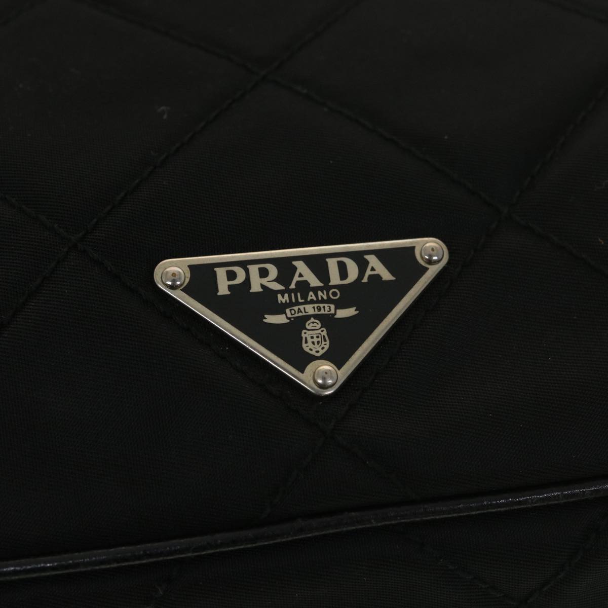 PRADA Shoulder Bag Nylon Black Auth ar9170