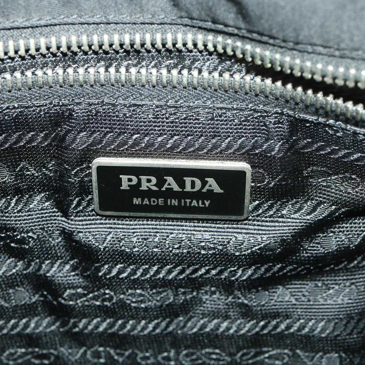 PRADA Shoulder Bag Nylon Black Auth ar9170