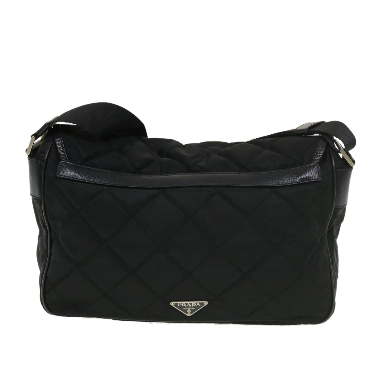 PRADA Shoulder Bag Nylon Black Auth ar9170 - 0